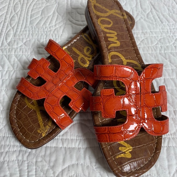 Sam Edelman sz 8 coral slide sandal in new condition - Picture 1 of 6
